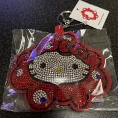 ミャクミャク キティ キラキラレザーキーホルダー 新品未使用 サンリオ