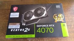 極美品 MSI RTX 4070 VENTUS 2X 12G OCのサムネイル