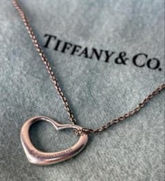 値下 Tiffany&Co ティファニー オープンハート ネックレス SV925のサムネイル