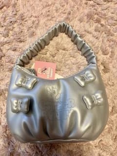 エスターバニーESTHER BUNNY リボン付き ミニバッグ シルバー GUのサムネイル