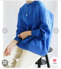 セレクトモカ　カラースプリングニットプルオーバー　ブルーのサムネイル