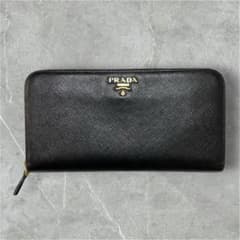 PRADA サフィアーノ ラウンドファスナー長財布 良品 - メルカリ