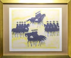 『ソミュールの黒い馬』Andre Brasilier リトグラフ 石版画 額装 ソミュールの黒い馬』Andre Brasilier リトグラフ 石版画 額装 - メルカリ