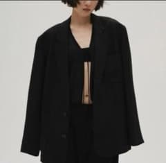 todayful Boyfriend Linen Jacket36 BLK