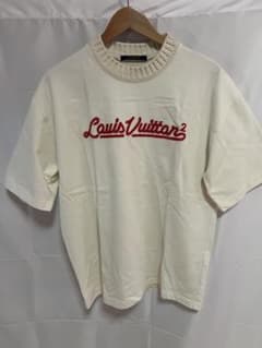 LOUIS VUITTON ★ロゴエンブロイダリーニットモックネックTシャツ LOUIS VUITTON ☆ロゴエンブロイダリーニットモックネックTシャツ