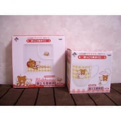 ☆ 이치 반 쿠지 리락쿠마 먼지 아카쿠지 ~ 타마고 테마 ~ 선택할 수있는 식기상 전 2 종 ☆