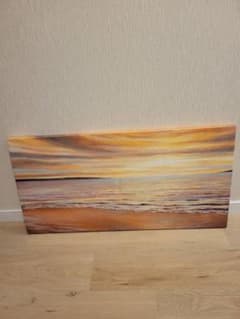 アートパネル 海辺の夕景 パノラマ 壁掛け インテリア 80×40cmのサムネイル