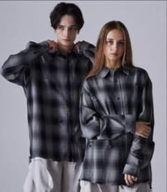 【CLEL】ヴィンテージデザイン ダメージチェックシャツ Lのサムネイル