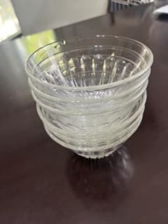 みつ豆　ガラス　食器　6ヶのサムネイル