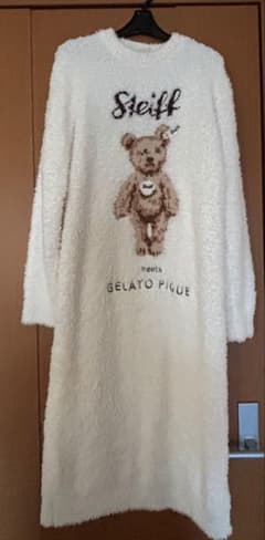 ジェラートピケ Steiff シュタイフ ベア ワンピースのサムネイル