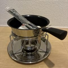 ストーリィ3層底 チーズフォンデュ鍋セット 〔内側ふっ素加工〕 パール金属のサムネイル