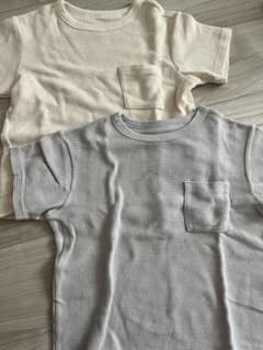 MUJI ワッフルTシャツ 2枚セット 120cmのサムネイル