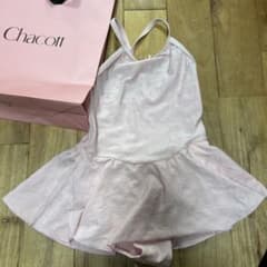 Chacott ピンク レオタード フレアスカート付きのサムネイル