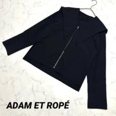 アダム エ ロペ】 ケープカラージップブラウス ジップアップ ビッグ 