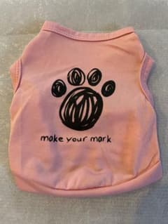 犬服　ピンク可愛いTシャツのサムネイル