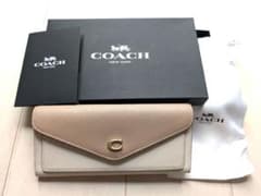 極美品】COACH コーチ 長財布 ウィン ソフト ウォレット バイカラー 