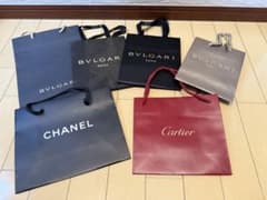 値引早い者勝ち！ CHANEL BVLGARI Cartier 紙袋 6枚セットのサムネイル