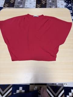 ZARA カシュクール 半袖 トップス レッドのサムネイル