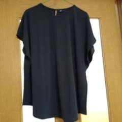 大きいサイズ　ユニクロ　クレープジャージーフレンチスリーブTシャツのサムネイル