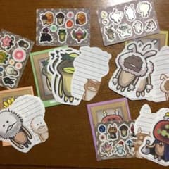 なめこ図鑑ミニシール（メモ4枚入り）✖️4個のサムネイル