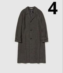 AURALEE アルパカウールシルクツイードステンカラーコート 25A/W