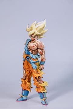 ドラゴンボールZ 伝説の超サイヤ人 孫悟空 二次元彩色　リペイント フィギュア