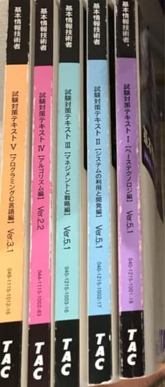 基本情報技術者試験対策テキストⅠ〜Ⅴ 午前試験対策問題集のサムネイル