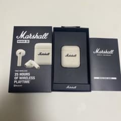 Marshall ワイヤレスイヤホン ホワイト - メルカリ