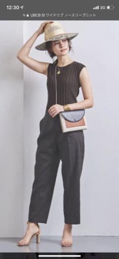 UBCB SI ワイドリブ ノースリーブニットのサムネイル