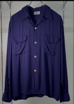 Special】50s CAMPUS レーヨンシャツ 単色 ネイビー ナス紺 - メルカリ