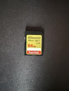SanDisk Extreme PLUS 64GB SDカードのサムネイル