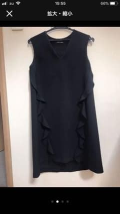 YOKO CHANフリルワンピース黒のサムネイル