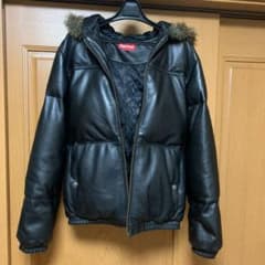 激レア 値下げ SUPREME  シュプリーム レザー ダウンのサムネイル