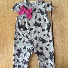 ねこのロンパース 女の子80センチのサムネイル
