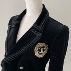 値下げ　シャネル ジャケット CHANEL】シャネル『ノーカラージャケット size42』P41123V29766