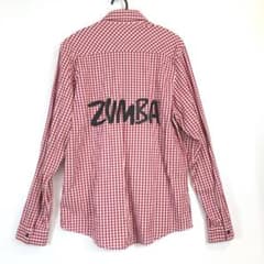 【正規品】新品未使用　ZUMBA 赤と白のチェック 長袖　シャツ S m11067123715_1.jpg?1747907842