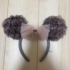 ディズニー カチューシャ グレー フリル リボンのサムネイル