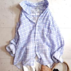 極美品♪Lサイズ フランクアンドアイリーン リネン100 BARRY ブラウス 極美品♪Lサイズ フランクアンドアイリーン リネン100 BARRY ブラウス