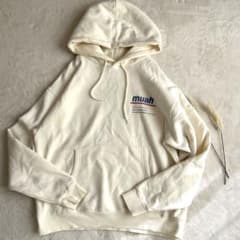 【muahmuah ムーアムーア　メンズパーカー】F オフホワイト　パーカー