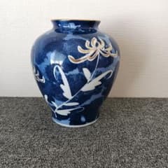希少更紗石花瓶美濃赤坂金生山大理石ドラゴン模様鑑賞石岐阜県産