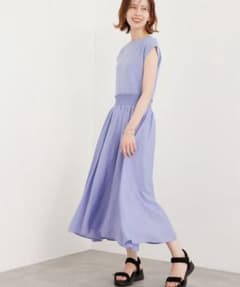 ROPÉ PICNIC ラク美 ドッキングニット ワンピース ラベンダーのサムネイル