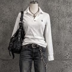 랄프 로렌 폴로 셔츠 y2k 00s 아카이브 그런지