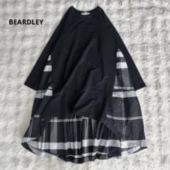 ビアズリー☆タフタビッグチェックワンピース 洗える ブラック - メルカリ