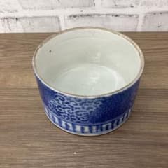 D4 【江戸後期～明治】古伊万里 蕎麦猪口 微塵唐草文様 アンティーク