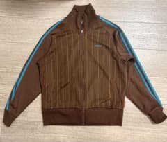 【レア】　adidasトラックジャケット　茶×水色のサムネイル