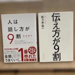 人は話し方が9割　伝え方が9割の2冊セットのサムネイル