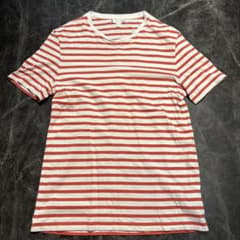COS ストライプ Tシャツ レッド×ホワイト S