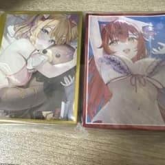u*3様 胡桃のあ スリーブ プレイマット 白詰草 白詰草 スリーブ 胡桃のあ 猫汰つな ぶいすぽっ！ 未開封 各60枚