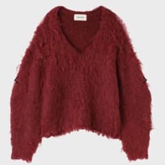 The toe Pigalle shaggy Vneck knitのサムネイル