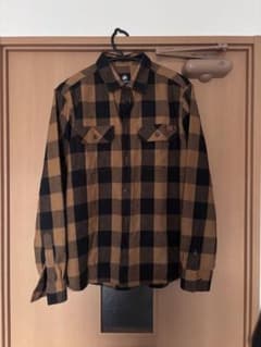 MAMMUT 長袖シャツ L 黒と茶のチェックのサムネイル
